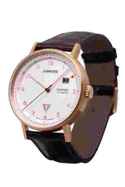 Junkers 6756-4 Eisvogel F13 Men's Watch Automatic Bracelet Leather Watch Watches