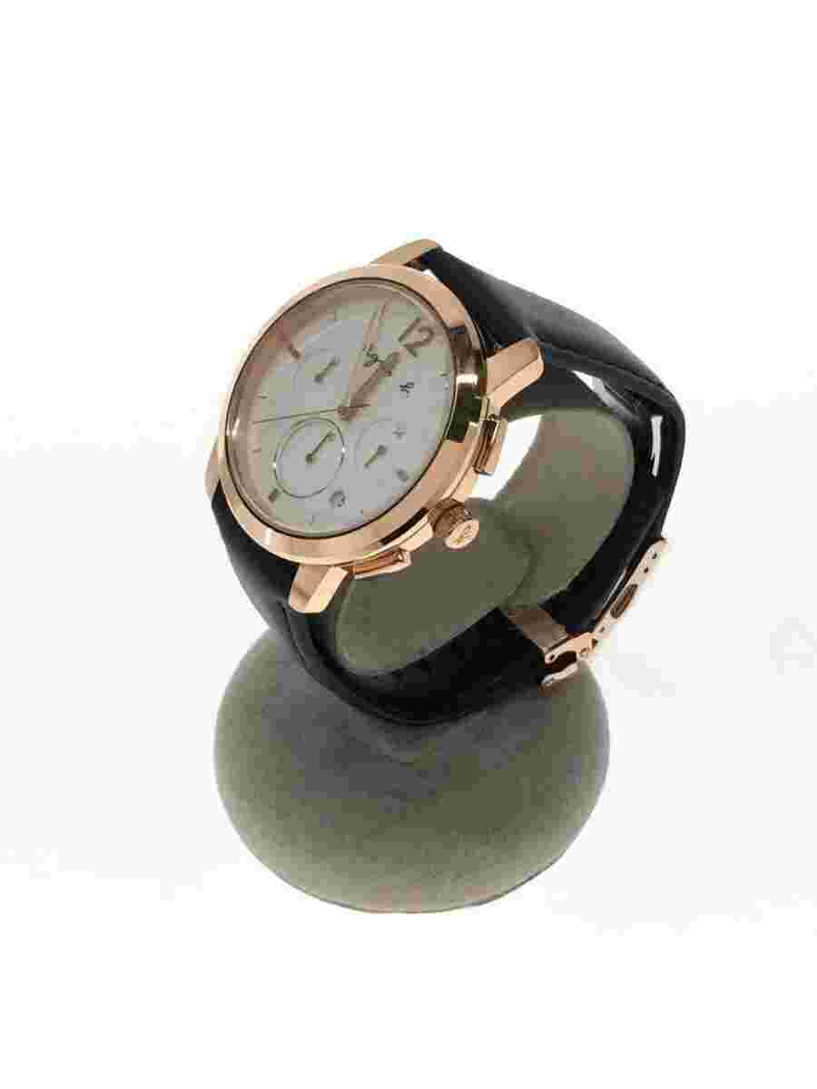 agnes b. FCRT964 Quartz Analog Watch White Navy Near Mint JAPAN