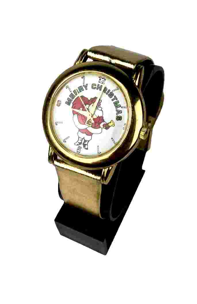 Quintel Women's Christmas Watch Santa With Gifts And Merry Christmas New Battery