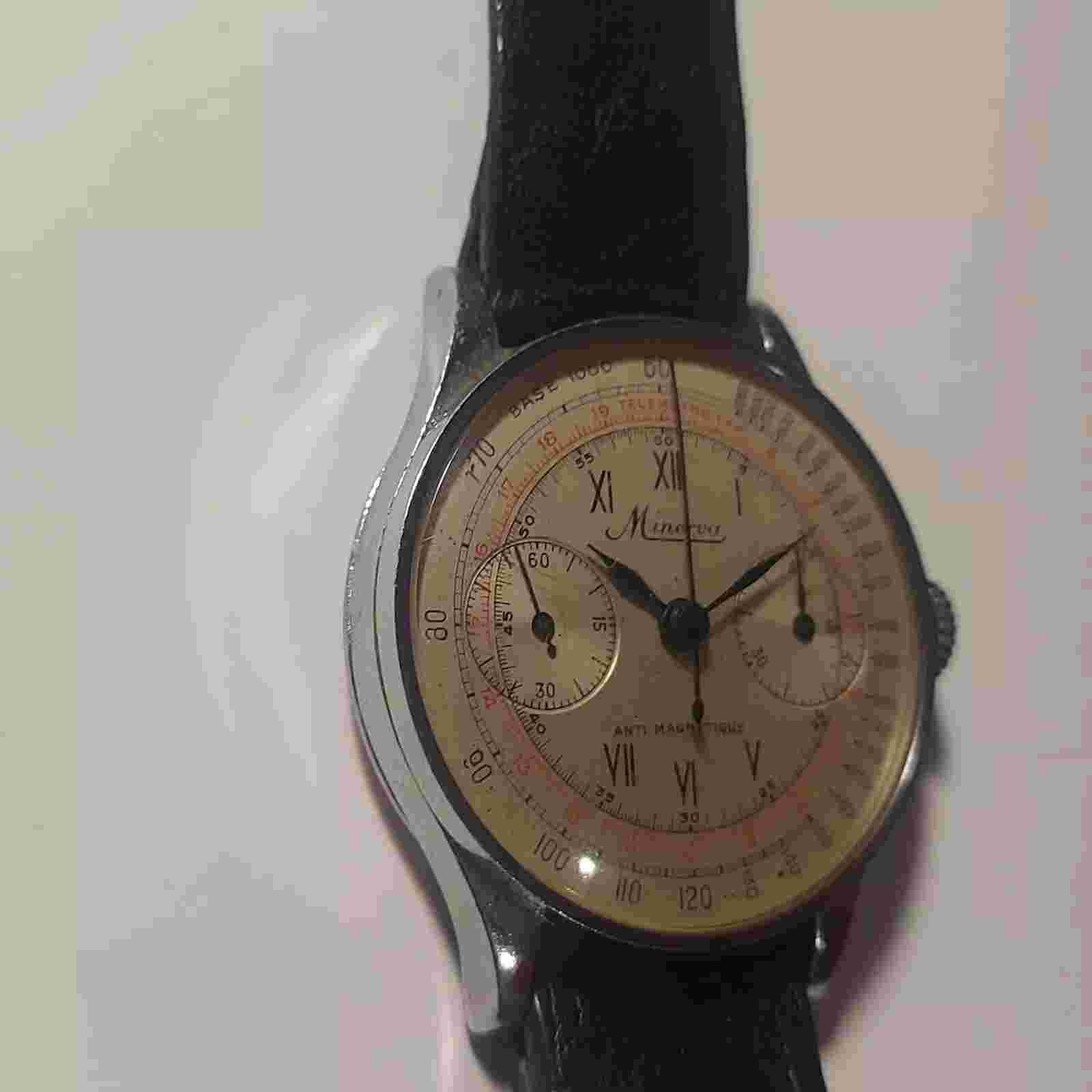 💥Rare💥Original Watch Swiss MINERVA CHRONOGRAPH 40's