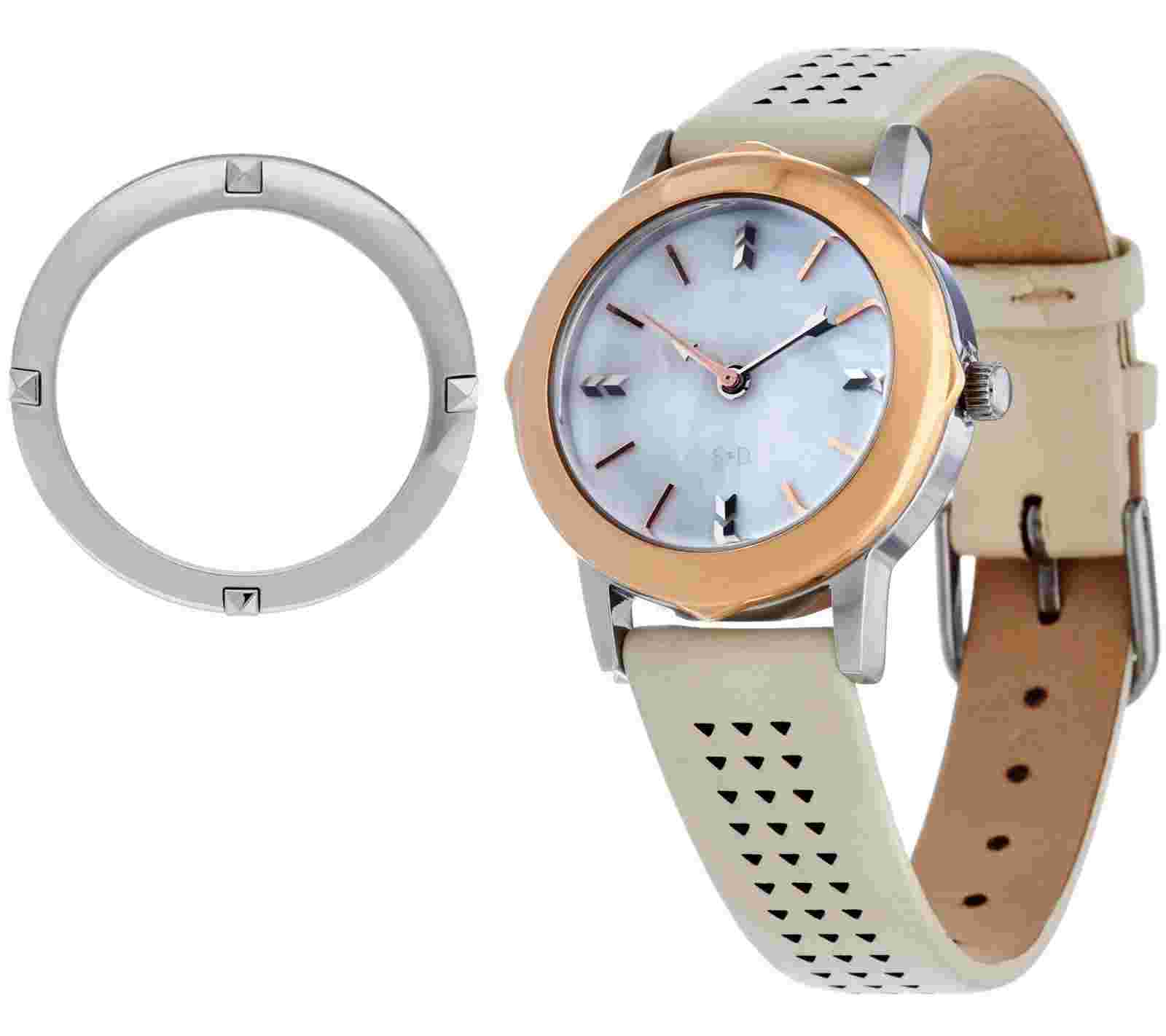 STELLA & DOT STONE ICON CONVERTIBLE WATCH -BRAND NEW IN ORIGINAL BOX -FREE SHIP!