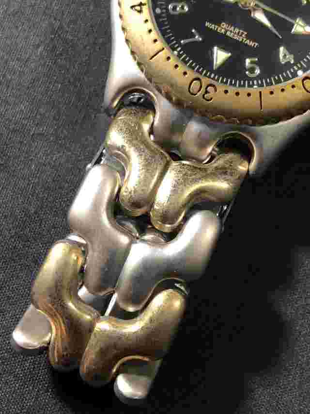 Vintage Acuet Watch Japan Movement Rotating Bezel For Parts/Repair