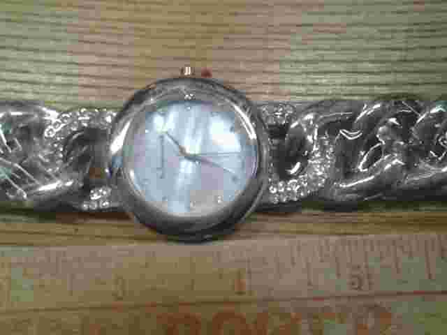 NEW Jeanneret 9434 Women's Antoinette Silver Crystals Analog Cute Fashion Watch