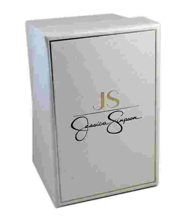 Jessica Simpson Gunmetal Tone Crystal Accent Double Arm Bangle Adjustable Watch