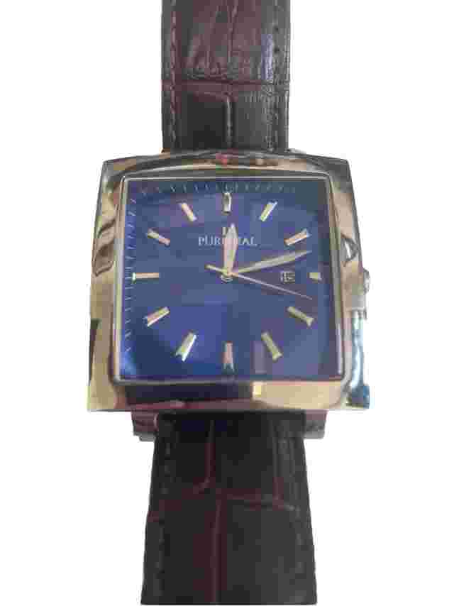 Puredial Square Legacy Silver/Blue