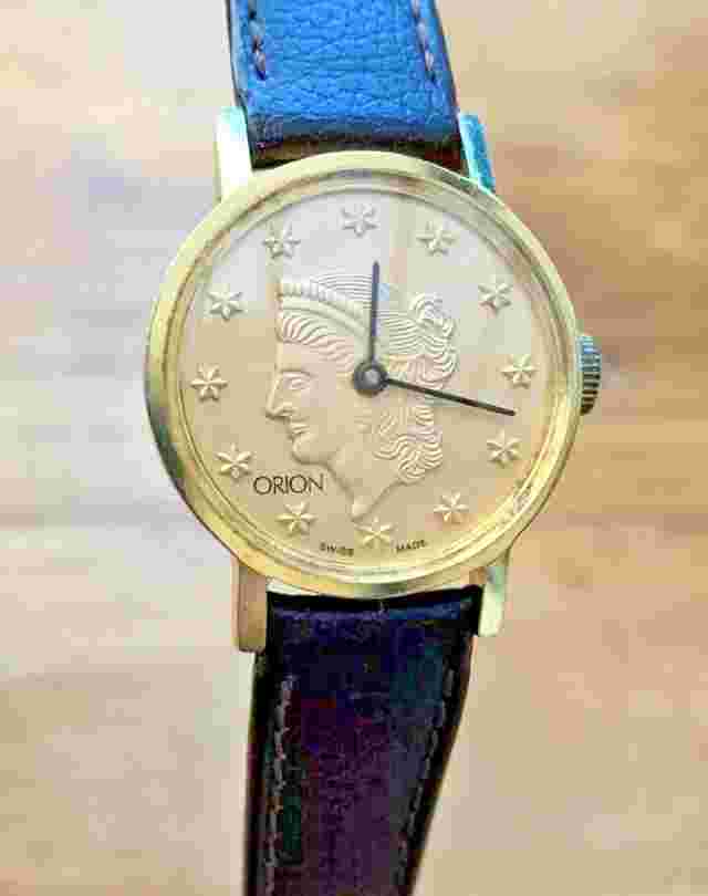 Vintage Ladies ORION Liberty Dial, Swiss Made mechanical Timepiece, Boxed!