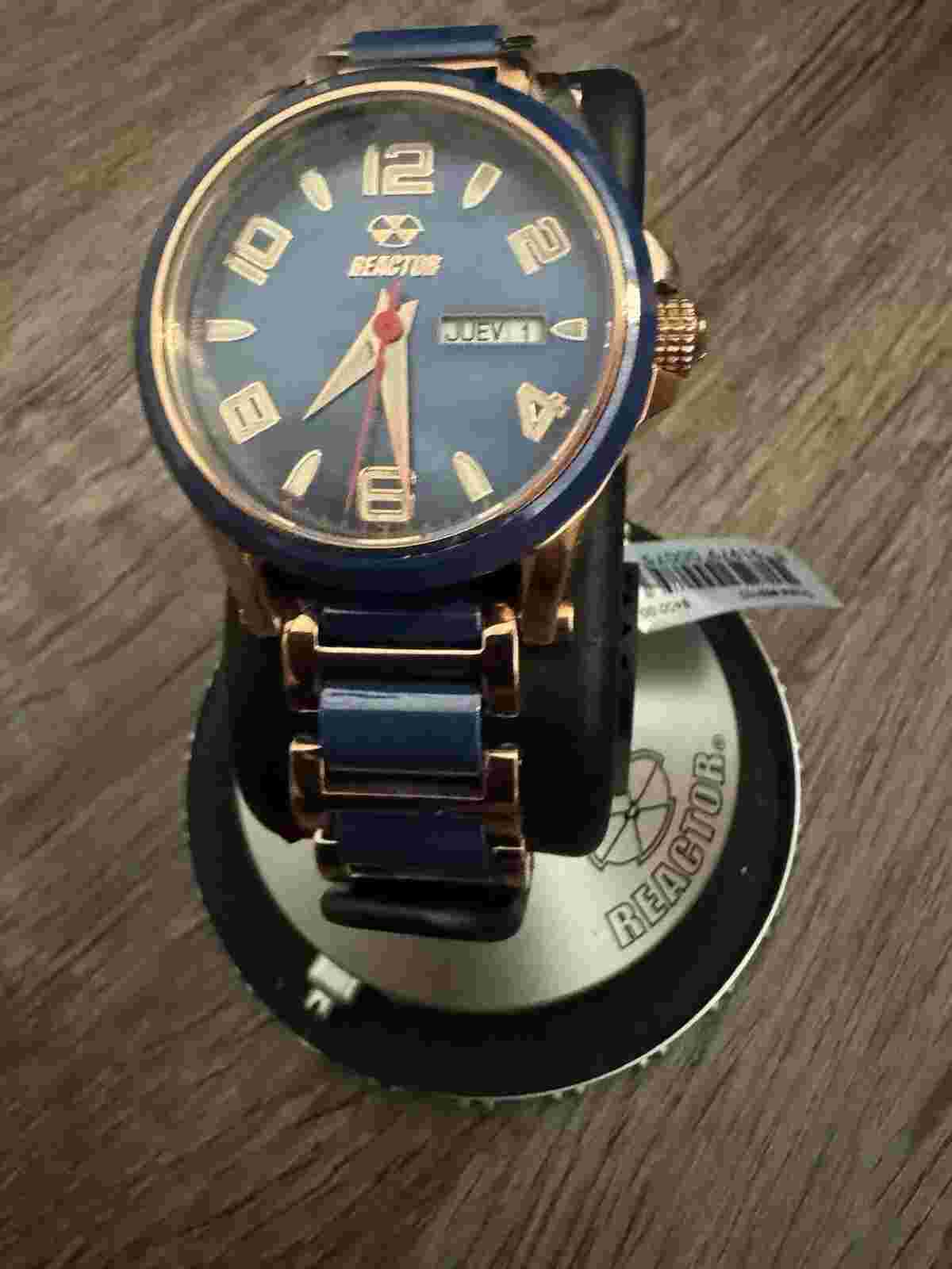 Reactor Oxide Womans Watch Rose Gold & Black 200m Water Resistant, Needs Battery