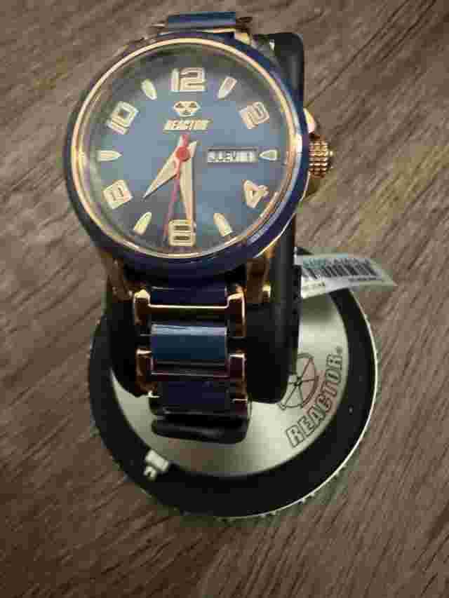 Reactor Oxide Womans Watch Rose Gold & Black 200m Water Resistant, Needs Battery