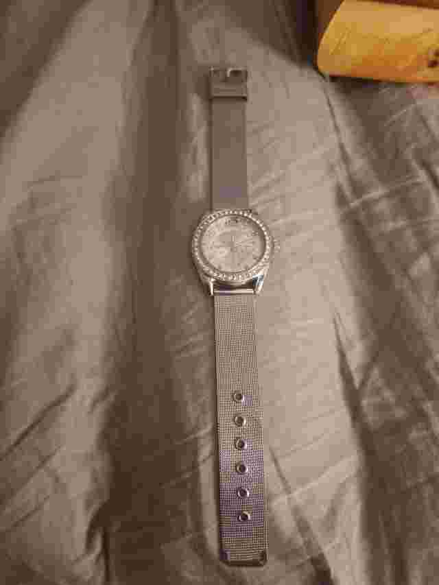 Womens Or Men's Diamond Accutime Watch Silver In Color...