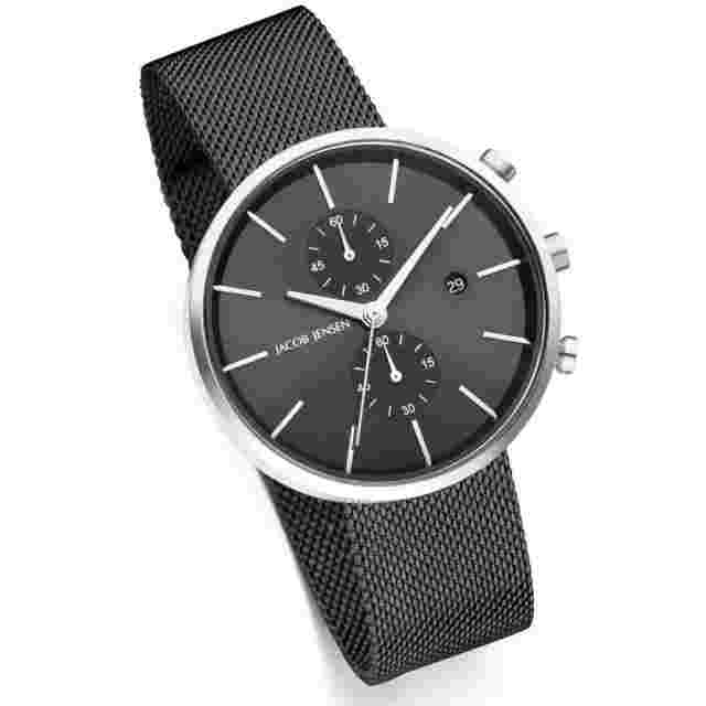 Jacob Jensen Mens Chronograph Quartz Watch With Stainless Steel Strap Jj626