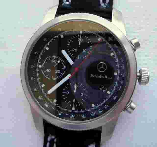 Mercedes Benz Car Accessory Sport Design Aviator Automatic Chronograph Watch