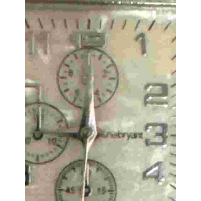 Lane Bryant Silver Watch With Mother of Pearl Face with Rhinestone Bezel & Stain