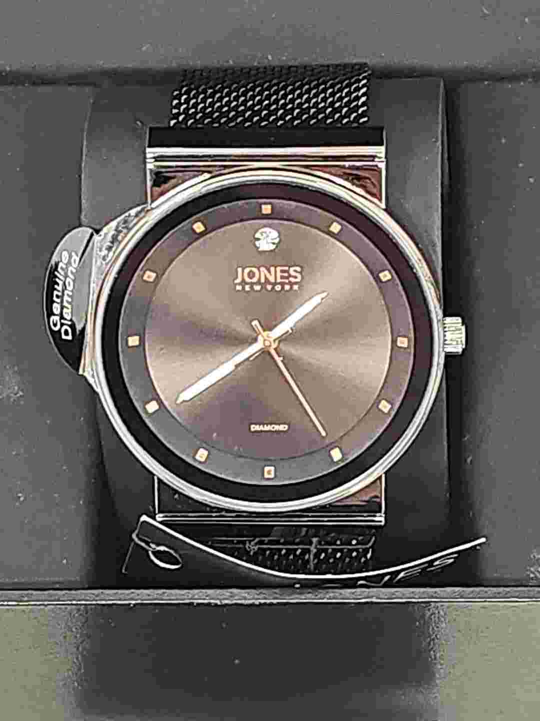 Jones New York Diamond Collection Men’s Black on Black Watch - Brand New in Box