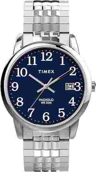 Timex Easy Reader TW2V05500 PRE-OWNED Men's Watch Stainless Steel Analog