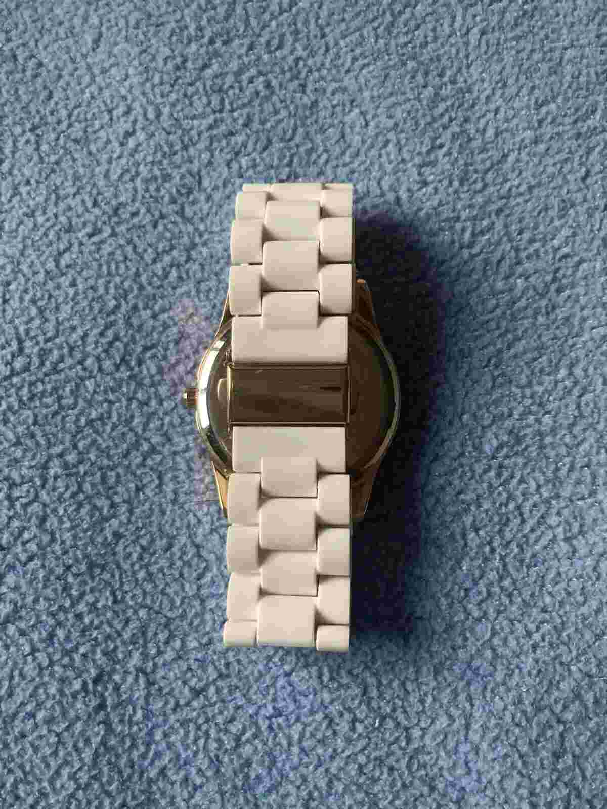 M&S Marks and Spencer Gold White Wristwatch Accessory Time