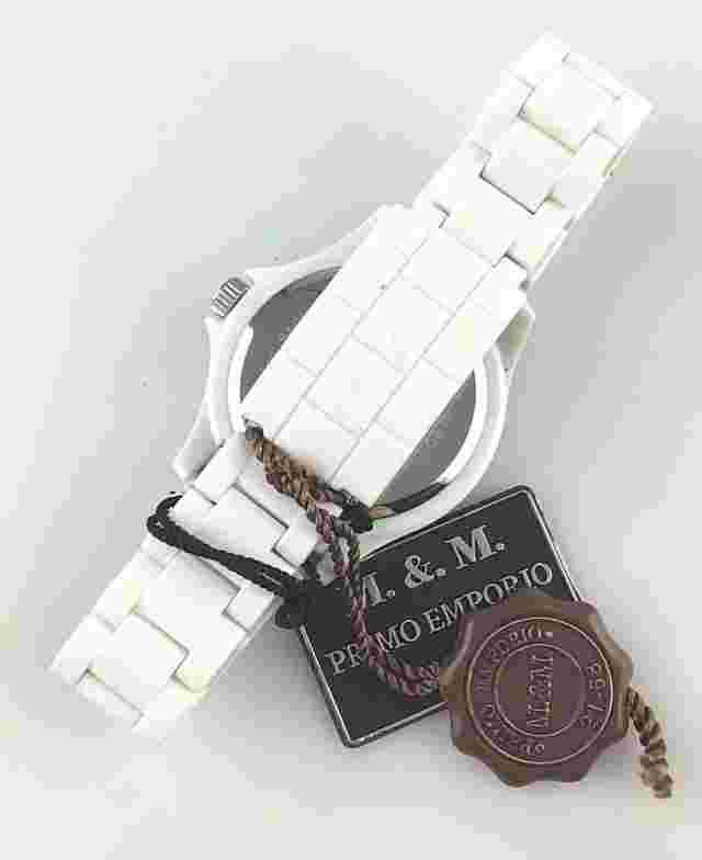 M&M Primo Emporio Quartz Watch For Men 40Mm Working Analog White