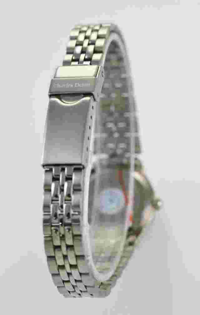 Charles Delon Watch Womens Black Stainless Silver Battery Water Resist Quartz