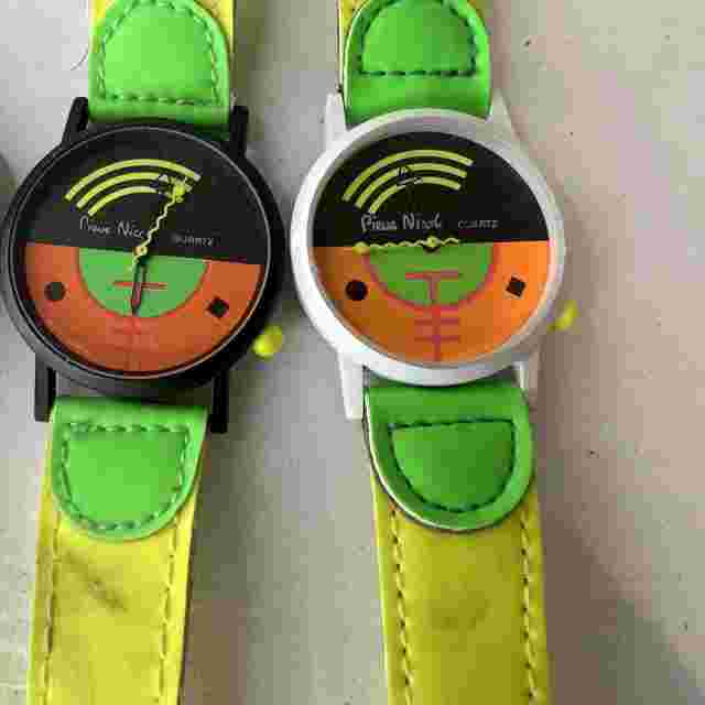 Lot Of 3 Vtg 80s Neon Watches Pierre Nicol 80s Fashion Watch Retro