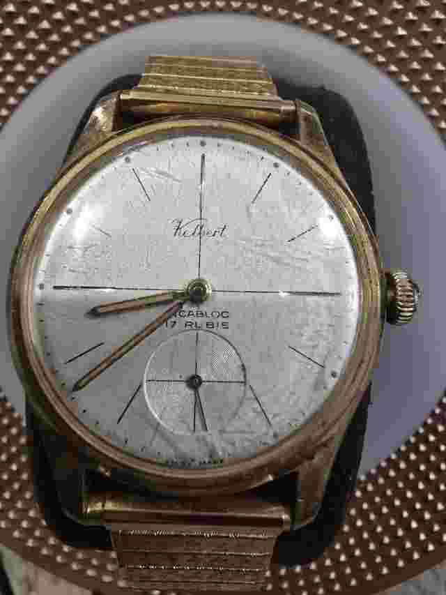 KELBERT VINTAGE SWISS MADE MECHANICAL (SELF WINDING) WATCH CASE (17 RUBIS)