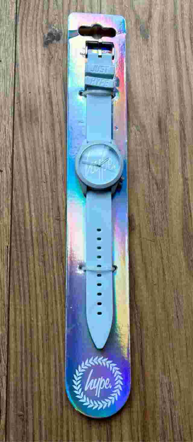 Hype Pale Blue Silicone Strap Watch - Adjustable Strap