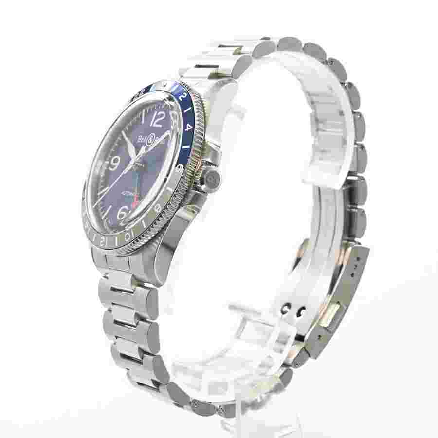 BELL & ROSS WATCH AERONAVALE BRV293-BLU-ST/SST GMT AUTOMATIC WINDING BLUE MEN'S