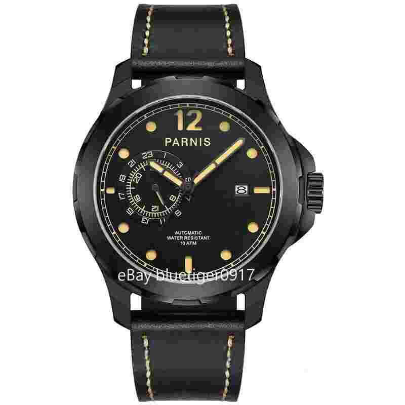 Miyota Movement Sapphire Glass PARNIS 44mm Men Automatic Watch Luminous Markers