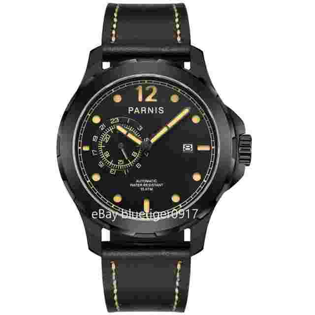 Miyota Movement Sapphire Glass PARNIS 44mm Men Automatic Watch Luminous Markers
