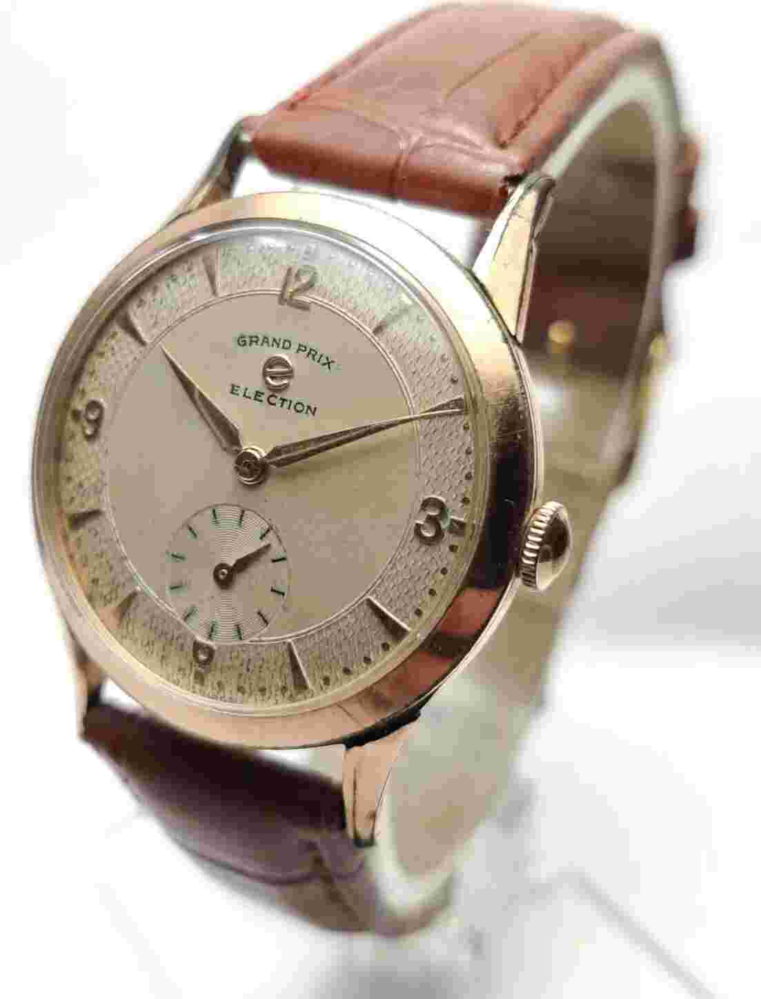 Refurbished Grand Prix Election Sub Second Winding 33mm Men's Wrist Watch NS-24