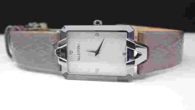 Valentino V36SBQ9901SSB04 Gemme Diamond Grey Leather Women's Watch - $1400