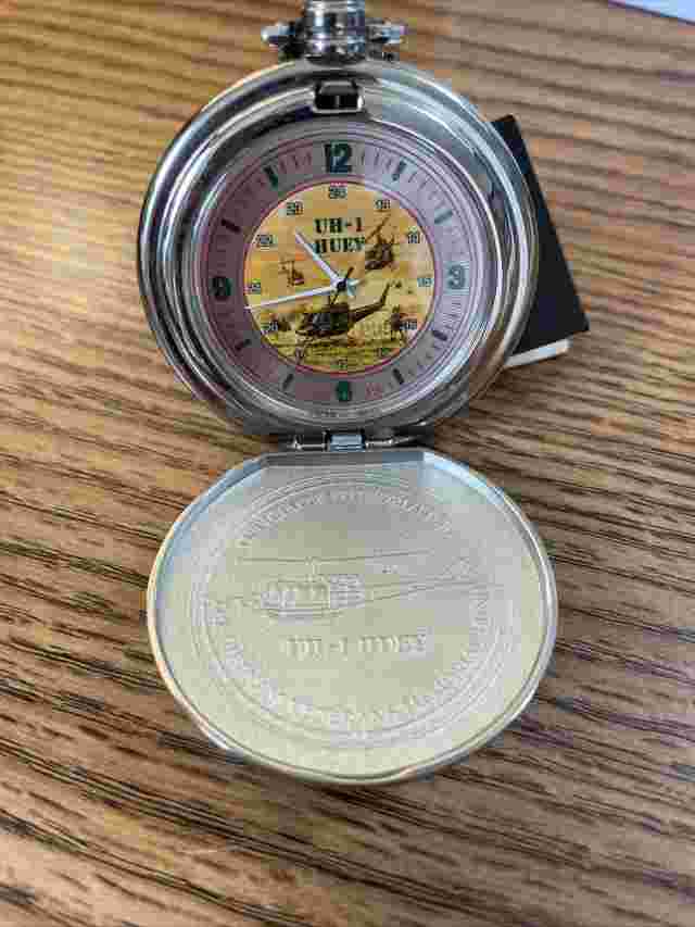 Franklin Mint  Official Vietnam Veterans Collector Pocket Watch  1984 military