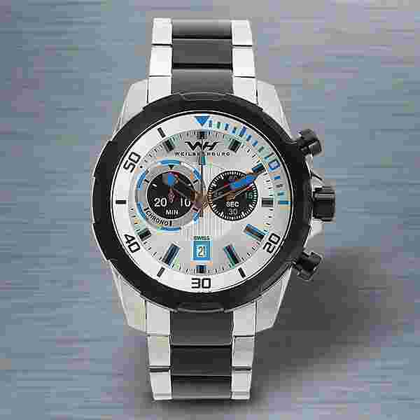 Weil and Harburg Byron  Men's Watch Chronograph Swiss Rhonda 5040 Mvmt.  NIB