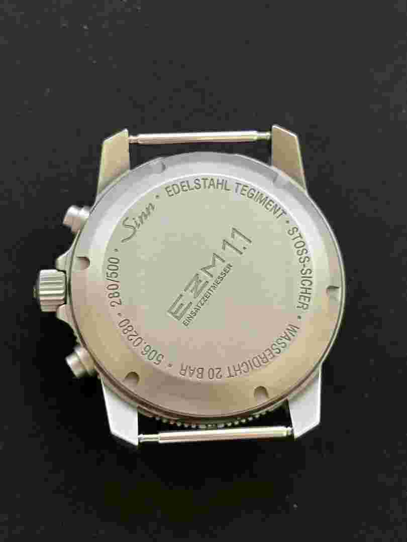 Sinn EZM 1.1 Limited Edition (only 500) SZ01 Tegimented Chronograph - Box, Paper