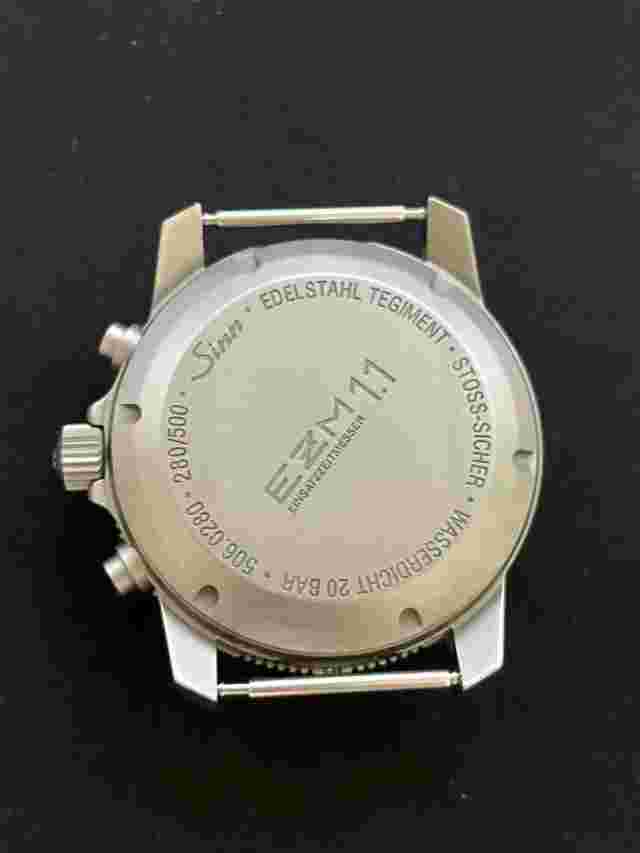 Sinn EZM 1.1 Limited Edition (only 500) SZ01 Tegimented Chronograph - Box, Paper