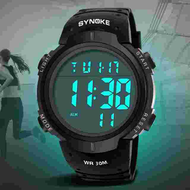 Fashion Mens Watch Waterproof Electronic LED Digital Watch Sports Wrist Watches