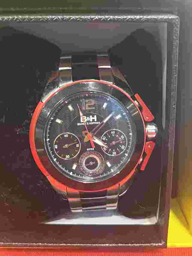 Brandt & Hoffman 13111 Mens Swiss Chronograph Dunbar Collection Large Watch