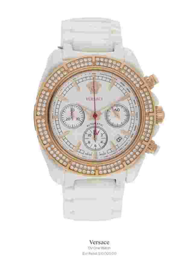 RARE VERSACE DV ONE AUTOMATIC 💎 DIAMOND 18K GOLD CERAMIC SWISS CHRONOGRAPH