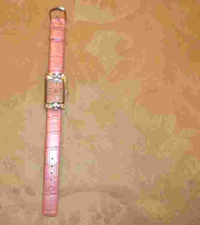 Girls LENOX PINK WRISTWATCH~NEW~Rhinestones Crystals Quartz DIAL WATCH & BAND
