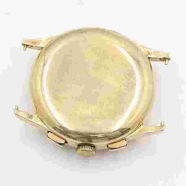 Universal Unicompax Hand-wound Chrono 52402 Gold Dial 14K 585 YG Men's Watch