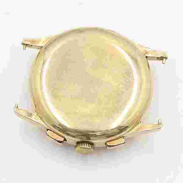 Universal Unicompax Hand-wound Chrono 52402 Gold Dial 14K 585 YG Men's Watch