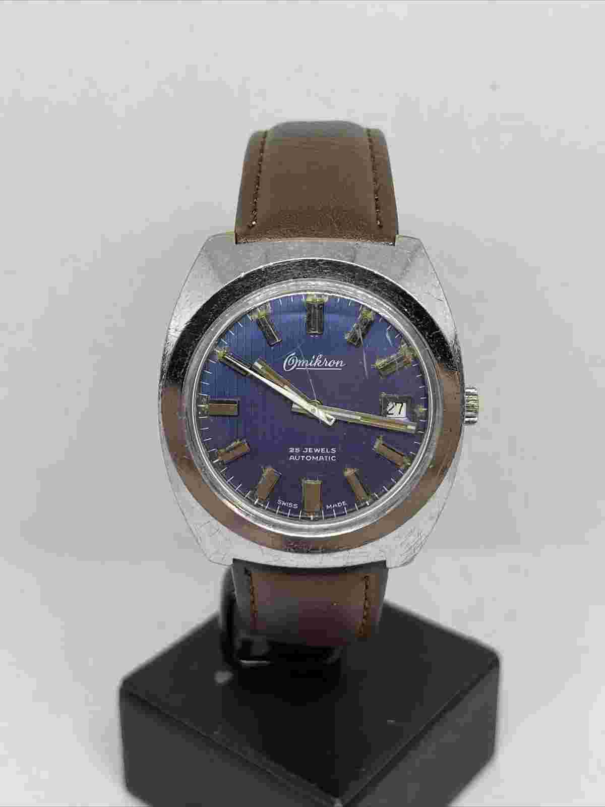 OMIKRON VINTAGE 25 jewels Swiss Automatic Watch ETA 2783