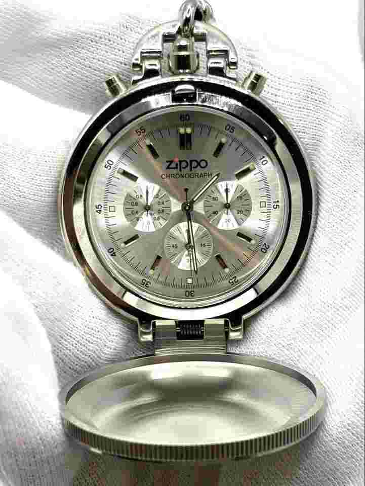 ZIPPO Pocket Watch CHRONOGRAPH w/ Chain Pocket Watch Pocket Watch Pocket Watch
