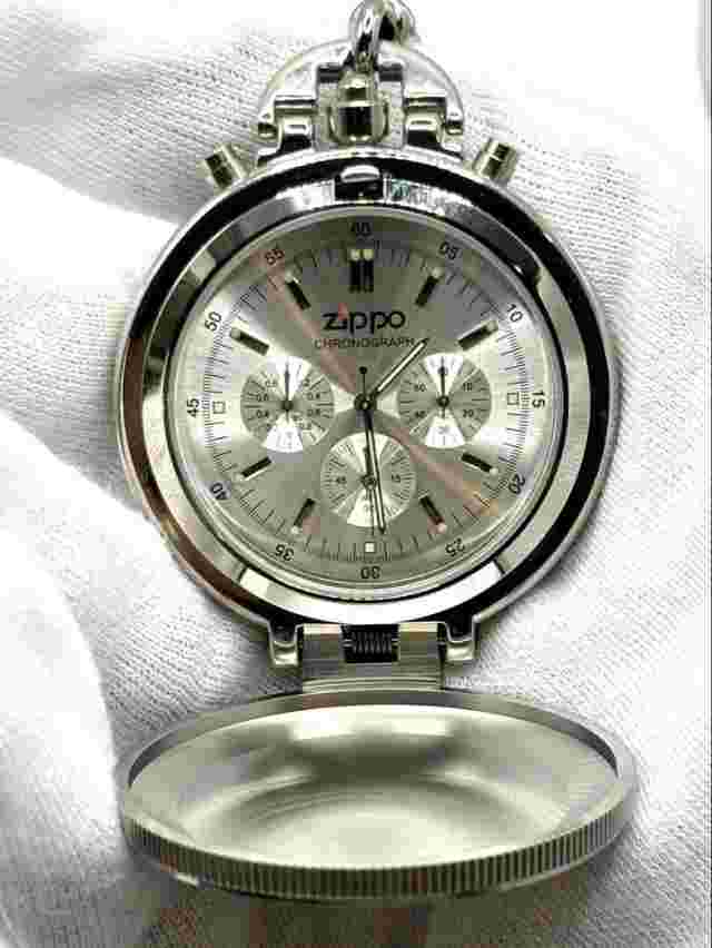 ZIPPO Pocket Watch CHRONOGRAPH w/ Chain Pocket Watch Pocket Watch Pocket Watch