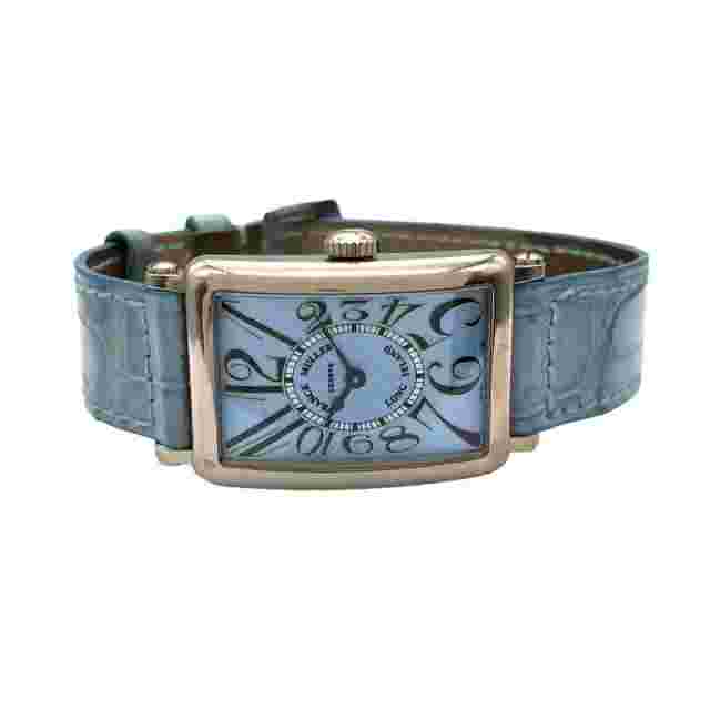 FRANCK MULLER Long Island 900QZ K18WG/genuine belt/genuine tailstock #1457
