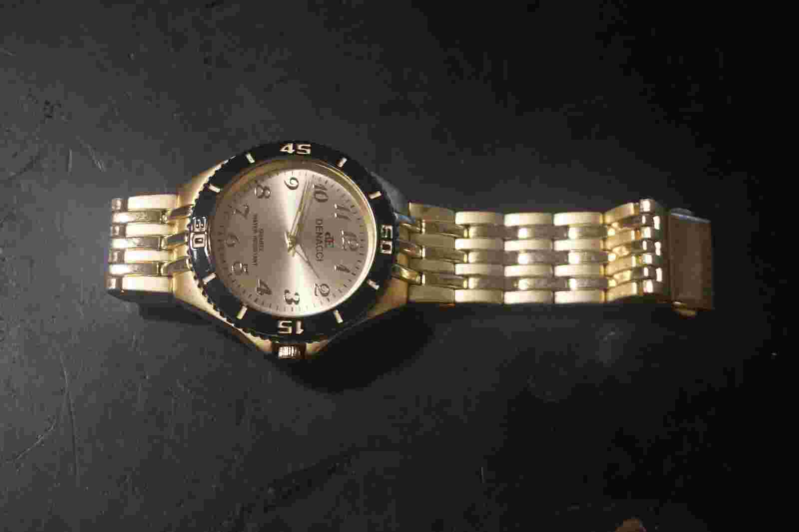 Mens Goldtone Denacci watch