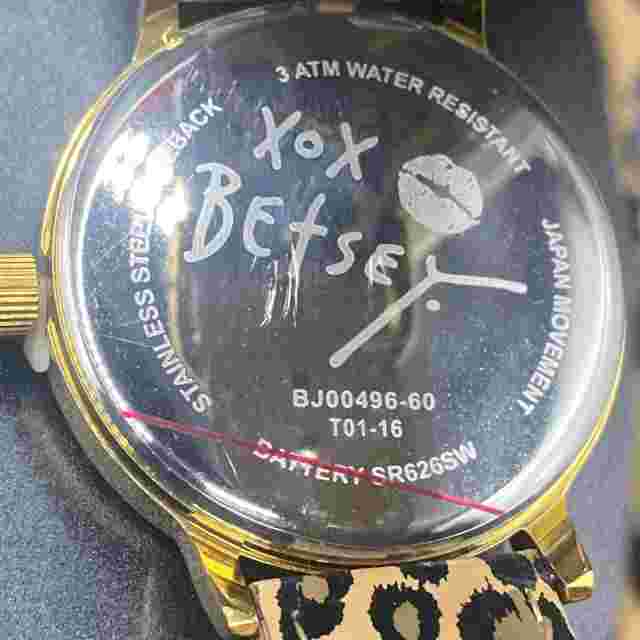 NWT Betsey Johnson Watch Hawaiian Pineapple Leopard Leather Band Crystals