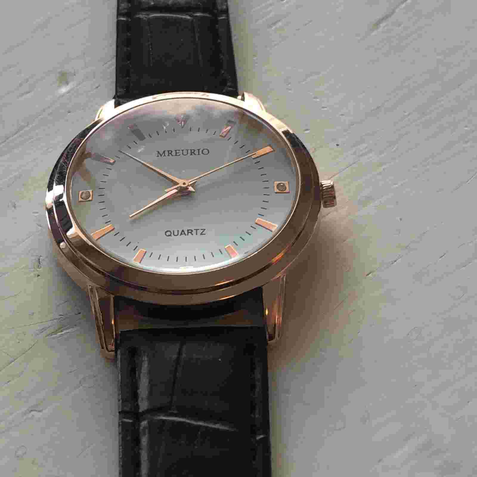 Mreurio Quartz Watch with Leather Bracelet