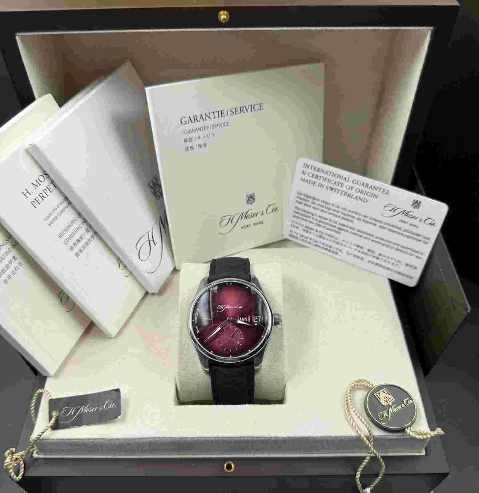 H. Moser & Cie Pioneer 3808-1200 Perpetual Calendar Edition Steel 42 Mens Watch