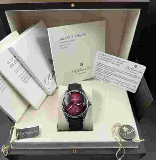 H. Moser & Cie Pioneer 3808-1200 Perpetual Calendar Edition Steel 42 Mens Watch