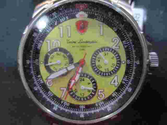 Tonino Lamborghini CG206M Analog Black Chronograph 100m Boxed Link