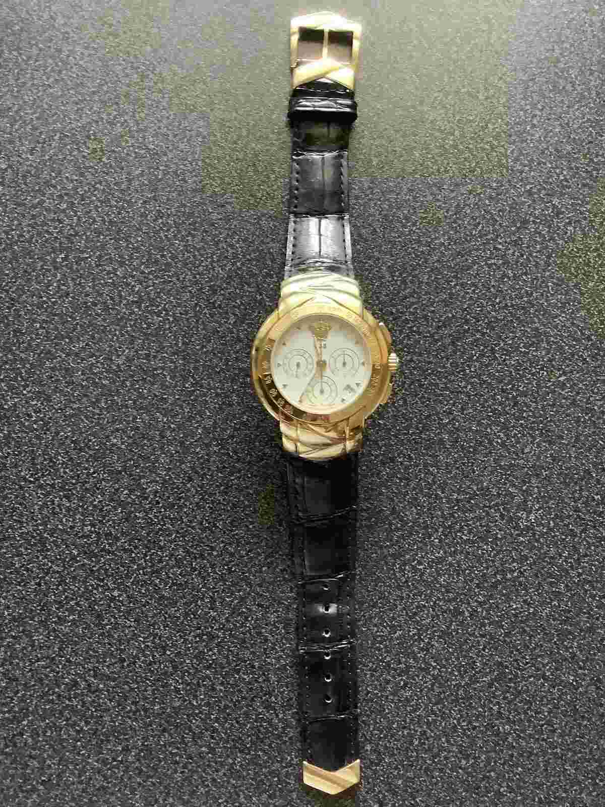 GIANNI VERSACE ATELIER EBEL Mens 18K Gold Automatic Swiss Watch #038/250 🌎